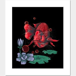 red fish Posters and Art